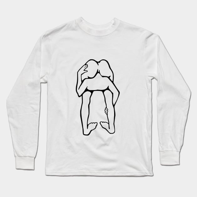 Ben Dover Long Sleeve T-Shirt by mobiiart